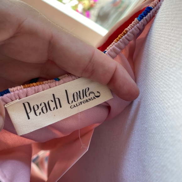 Peach Love CA | 🌈 Rainbow Halter Dress NWT - Picture 9 of 11